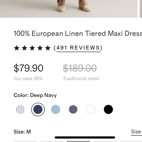 Quince Deep Brown Long Sleeve Dress - Picture 5 of 5